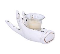 Nemesis Now Palmist's Prediction Bougeoir en Forme de Main Chiromancy Blanc 18,3 cm