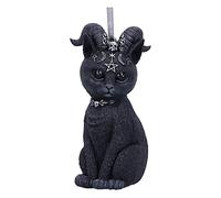 Nemesis Now Cult Cuties Pawzuph Décoration à Suspendre en résine Noir 10 cm Chat à Cornes Effrayant en résine Peinte à la Main
