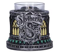 Nemesis Now Photophore Harry Potter Serpentard 7,5 cm, résine, argent, produit sous licence officielle Harry Potter, décoration de maison Serpentard, coulé dans la meilleure résine, habilement peint à