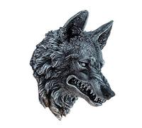 Nemesis Now Plaque Murale en résine Motif Loup Noir 30 cm Taille Unique
