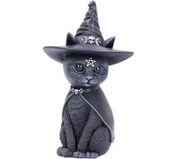 Nemesis Now - Purrah Figurine Chat Occulte Chapeau de sorcière Noir - Figurine en résine de 13,5 CM - Cadeau pour Fan et Passionné - Qualité Supérieure - sous Licence Officielle