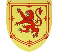 Nemesis Now Rampant Bouclier de Lion 35 cm en Bois, Jaune, Taille Unique