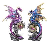 Nemesis Now Realm Protectors Lot de 2 figurines Violet 15cm