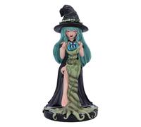 Nemesis Now Figurine Sorcière Sucre Sauge & Épices 17,5 cm résine noir/vert
