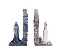 Nemesis Now Serre-livres Emily et Victoria de la mariée cadavre, objets de collection du film gothique, licence officielle Tim Burton Merchandise