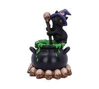 Nemesis Now Spook Witches Figurine de Chat Noir et Chaudron bouillonnant 12 cm