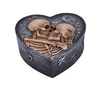 Nemesis Now Star Crossed Lovers Boîte squelette Gris 13,5 cm