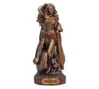 Nemesis Now Statue de Dieu en Bronze de 8,5 cm de Haut - Moulée dans la Plus Fine résine, Peinte à la Main - Déesse Freya de l'amour et de la fertilité