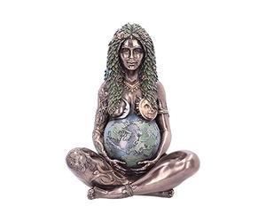 Nemesis Now Statuette Ethereal Gaia Art Statue, polyrésine, Bronze mère Terre, 30 cm