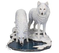 Nemesis Now Statuette Loup de l'hiver Lisa Parker 18 cm Blanc