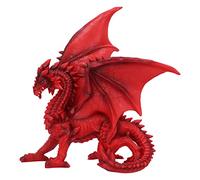 Nemesis Now Tailong Figurine de Dragon Rouge 21,5 cm - Figurine Gothique - Moulée dans la résine la Plus Fine - Peinte à la Main