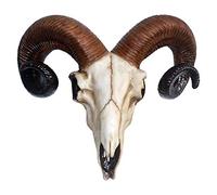Nemesis Now - Tête de bélier mort - Décoration murale en résine - Ivoire - Taille unique - 32,5 cm