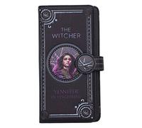 Nemesis Now The Witcher Yennefer Porte-Monnaie en Cuir synthétique Noir 18,5 cm Produit sous Licence Officielle The Witcher en Relief, 4 Compartiments pour espèces et 12 Cartes, Noir, 18.5cm,
