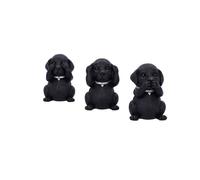 Nemesis Now – Three Wise Labradors B5881V2 – Noir – 8,5 cm