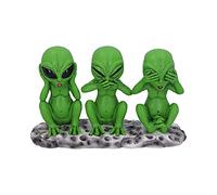 Nemesis Now Three Wise Martians Figurines d'extraterrestres Vert 16 cm