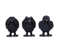 Nemesis Now Three Wise Ravens Unisexe Statuette Noir Polyrésine