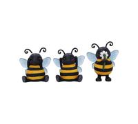 Nemesis Now Three Wise See No Evil Hear No Evil Speak No Evil Figurines, adorables objets de collection en résine peints à la main et cadeau - Abeilles