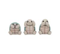 Nemesis Now Three Wise See No Evil Hear No Evil Speak No Evil Figurines, adorables objets de collection en résine peints à la main et cadeau - Tortues