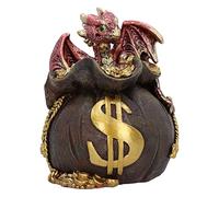 Nemesis Now Tirelire Jackpot 12,2 cm en résine - Tirelire en forme de dragon - Cadeau fantaisie - Fondue dans la résine la plus fine - Peinte à la main