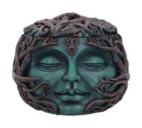Nemesis Now Tree Spirit Boîte au trésor 10,5 cm en résine Verte, Motif Visage d'arbre en Bois, Cadeau Spirituel Nature, Couvercle Amovible, coulée dans la Meilleure résine, Peinte à la Main