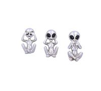 Nemesis Now Trois extraterrestres Mages, Argent, 7,5 cm (U5929V2)