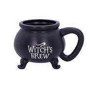 Nemesis Now U4791P9 Mug en résine et acier inoxydable Motif chaudron de sorcière Noir 13,5 cm