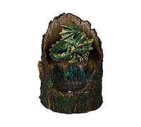 Nemesis Now U5288S0 Figurine de Dragon en éclosion Vert dans Un Tronc d'arbre, Rouge, 10,8 cm