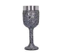 Nemesis Now Verre de chevalier, calice médiéval orné, tasse amovible en acier inoxydable pour boire - Verre Chevalier de l'intégrité
