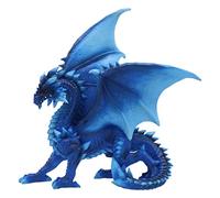 Nemesis Now Yukiharu Figurine 21,5 cm en résine, Sculpture Dragon Bleu, Marchandise Gothique Fantaisie, coulée dans la résine la Plus Fine, Peinte à la Main
