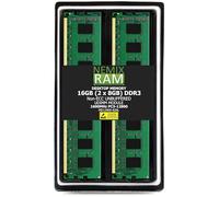 NEMIX RAM DDR3-1600MHz PC3-12800 Non-ECC UDIMM 2Rx8 Module de mémoire de bureau 16 Gb 16 Go.
