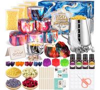 NEMMXUB Kit de Fabrication de Bougies, DIY Kit Parfumées Bougies avec Cire de Soja Naturelle, Kit Bougie a Faire Soi Meme Adulte Activité Manuelle, Ensemble de Fabrication Bougies à Faire Maison