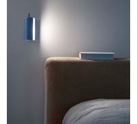 NEMO lampe murale applique APPLIQUE CYLINDRIQUE PETITE (Bleu clair et gris anthracite - Aluminium)