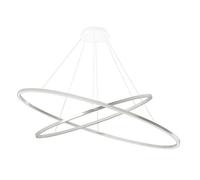 Nemo Ellisse Double Suspension en Aluminium poli/Blanc 2700K