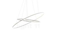 Nemo Ellisse Double Suspension LED weiß - 3.000 K - 135 cm Ce luminaire comporte des modules à LED prémontés de classes énergétiques A A++, A+, A