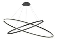 Nemo Ellisse Pendant Double Mega Pendelleuchte, noir, 2700K