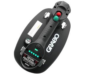 Nemo Grabo Plus V2 - Nouvelle Version de l'aspirateur/ventouse à Batterie, Capacité de Levage Maximale 120 kg, Nouveau Design Ergonomique, avec Auto-aspiration, Manomètre Inclus dans une Pochette en