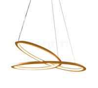 Nemo Kepler Suspension LED doré - 110 cm - uplight Ce luminaire comporte des modules à LED prémontés de classes énergétiques A A++, A+, A