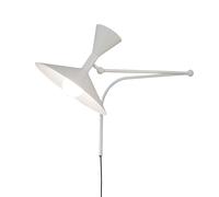 NEMO lampe murale applique LAMPE DE MARSEILLE avec le câble de prise (Blanc chaux RAL 9002 - Métal)