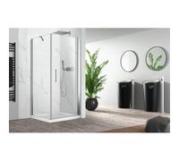 Nemo Pina paroi latérale 100x200cm 6mm verre de sécurité clair Chrome poli 450.003.011.VM