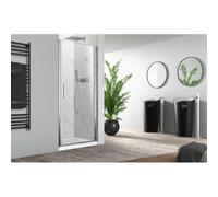 Nemo Pina porte pivotante 80x200cm 6mm Verre de sécurité clair avec anti-calcaire gauche et droite Chrome 441.001.011.VM