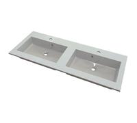 Nemo Spring Don lavabo-plan pour meuble marbre reconstitué 1200x500x15mm blanc 607004124203