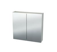 Nemo Spring Nebulo armoire de toilette luxe - 60x65x17.8cm - 1 porte miroir double face - étagères en verre - avec prise - sans interrupteur - couleur : U960 ST9 Onyx Grey 20037036