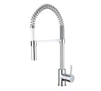 Nemo Spring Nola mitigeur de cuisine monocommande avec bec haut à ressort en spirale et douchette extractible chrome KJ807P000
