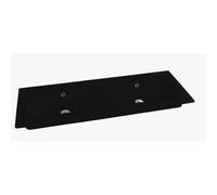 Nemo Spring Nubes twin tablette porcelaine avec 2 lavabos avec trou de robinet avec trop-plein 1210 x 465 x 170 mm noir QS12D46152