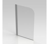 Nemo Start Pannello pare-baignoire 1 pièce 80x140cm verre de sécurité clair 5 mm profils en aluminium poli réversible MP1DA