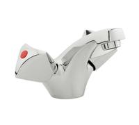 Nemo Start Riga mitigeur de lavabo à deux poignées monotrou avec bec fixe avec vidage automatique chrome 17.004-CROM