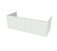 Nemo Start Stella meuble bas B1200 x H400 x P495 mm 2 portes sans poignées couleur blanc 941926