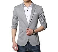 Nemopter Homme Veste Casual Elegant Slim Fit Blazer Un Bouton Costume Jacket Homme Blazer Vestons