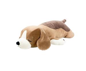 Nemu Nemu Animals - Grosse Peluche Chien Beagle - Grande Peluche Animaux Extra Douce et Douillette - Conçu au Japon - Taille L - 54 cm