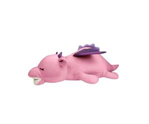Nemu Nemu Animals - Grosse Peluche Kawaii Dragon Rose - Grande Peluche Animaux Extra Douce et Douillette - Conçu au Japon - Taille L - 56 cm - Coussin Kawaii